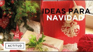 Ideas para envolver regalos de Navidad  ActitudFEM [upl. by Nayhr774]