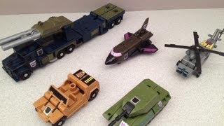 TRANSFORMERS G1 COMBATICONS AND BRUTICUS VIDEO TOY REVIEW [upl. by Ariela]