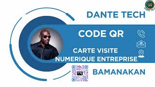 CODE QR CREER UNE CARTE VISITE NUMERIQUE ENTREPRISE BAMANAKAN DIOULA MALINKE [upl. by Ennairej]