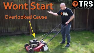 LAWN MOWER WONT START Overlooked cause  Engine Surge  Briggs and Stratton [upl. by Suoicserp]