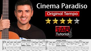 Cinema Paradiso by Ennio Morricone  Fingerstyle guitar tutorial Sheet amp Tab [upl. by Ellissa]