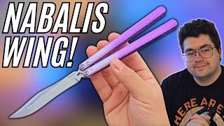 THE BRAND NEW NABALIS WING IS AWESOME Balisong Trainer Review [upl. by Eirolav]