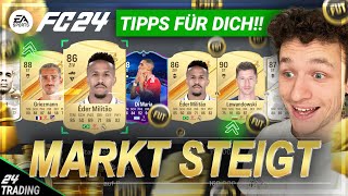 DER MARKT STEIGT ‼📈 DIESE SPIELER VERKAUFEN 🤑  NEUE PROMO LEAK 💰 EA FC 24 TRADING TIPPS [upl. by Eva]