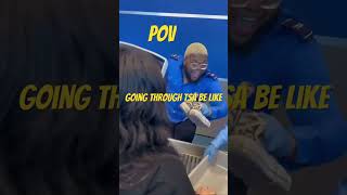 Going through TSA be like 😂 funny atlanta druski airport [upl. by Adnoval]