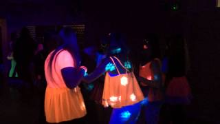 Hollys UV neon glow birthday party  Penryn Rugby Club [upl. by Naillimxam110]