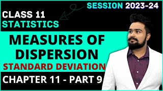 Measures of Dispersion class 11  Standard deviation and Variance  Statistics Chapter 11 Part 9 [upl. by Aicilef]