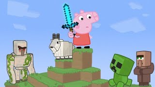 Peppa Pig plays Minecraft for the first time [upl. by Mistrot]