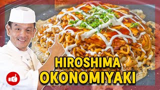 The Best OKONOMIYAKI You’ve Never Tried  Hiroshima Okonomiyaki [upl. by Docilu]