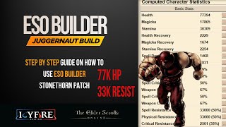 ESO  ESO Builder Tutorial  StepbyStep Guide  X Men Juggernaut Build [upl. by Bello]