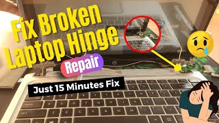 How to HP Laptop Fix broken Laptop Hinge in Just 15 Minutes Easy Step By Step [upl. by Ahseela597]