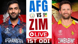 Afghanistan vs Zimbabwe live 1st ODI  AFG vs ZIM live  live cricket match today  Cricket live [upl. by Andriana283]