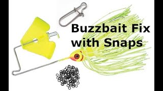 How to Use a Snap with a Buzzbait  Bass Fishing [upl. by Ammamaria29]