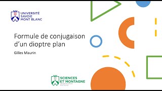 Formule de conjugaison dun dioptre plan Cours [upl. by Aixela383]