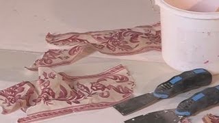 How To Strip Wallpaper Border [upl. by Wearing173]