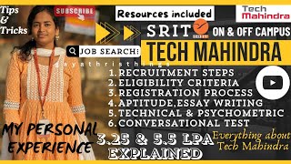 TECH MAHINDRA Experience explained in detail  ON amp OFF Campus35LPA amp 55LPASRITgayathristhings [upl. by Chelton]