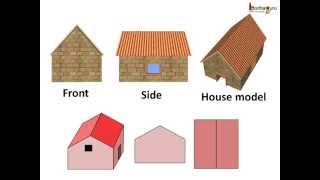 Math  3D view of solid  English [upl. by Ahteres]