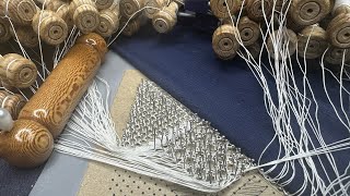 Twitch stream 111124  making a torchon bobbin lace net curtain one triangle at a time startin 7 [upl. by Navac]