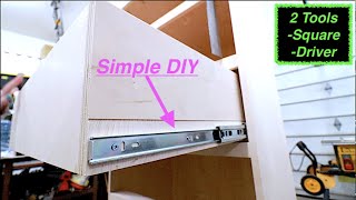 Install drawer slides without a jig [upl. by Keyser]