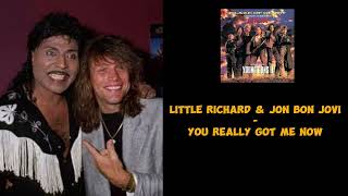 Little Richard amp Jon Bon Jovi  You Really Got Me Now 1990 [upl. by Canale]