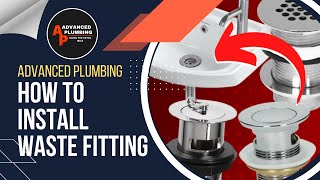 How to install a waste fitting  How to install Basin waste [upl. by Aneral591]