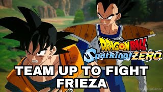 Dragon Ball Sparking Zero  What If Goku amp Vegeta teamed up against Frieza [upl. by Ecilef]