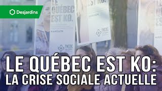 Le Québec est KO  Une campagne pour dénoncer la crise sociale actuelle [upl. by Laina]