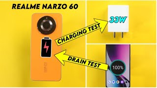 Realme Narzo 60 5G Battery Drain Test 100 to 0  Realme Narzo 60 Battery Charging Test 0 to 100 [upl. by Octavus]