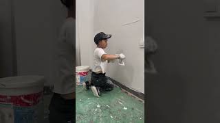 How to Prepare Tiles Wall ​ Wall paint​ Fast amp Beauty part 6211 [upl. by Stoat]