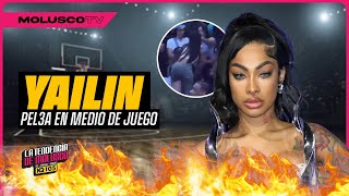 Yailin en medio de P3lea en juego de Baloncesto Anuel Celebra a Trump y le tira a Youngchimi [upl. by Valeria]