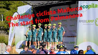 Challenge ciclista Mallorca 2024 Trofeo Calvia and the start from Palmanova [upl. by Tatum933]