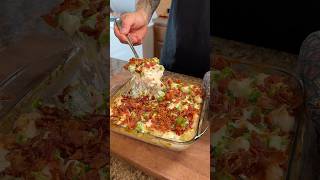 Trying VIRAL recipes jalapeño popper casserole [upl. by Aimac55]