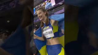 Yaroslava Mahuchikh secured GOLD for Ukraine at Paris2024 Olympics [upl. by Elleret]