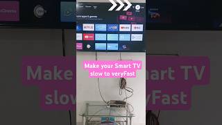 Make Your Smart Tv 📺Slow to Very Fast smarttv boostspeed shorts slowtofast androidtv hdtv [upl. by Amees998]