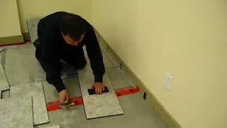 EverTile Floating Floor Installation [upl. by Yhtamit]