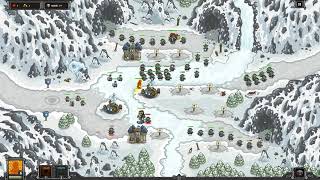 Kingdom Rush Veteran Mode Walkthrough  Glacial Heights Iron [upl. by Elocan128]