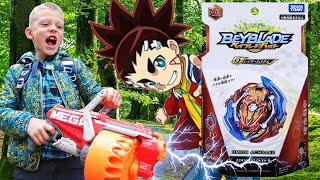 Nerf War  Beyblade Burst GT  Rise [upl. by Tnayrb]